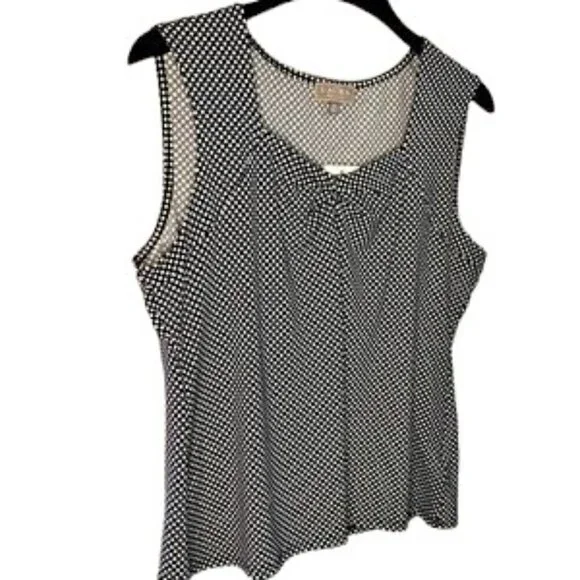 NWT Lauren by Ralph Lauren Printed Sleeveless/Tank-Navy Women’s XL - Picture 2 of 6